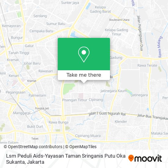 Lsm Peduli Aids-Yayasan Taman Sringanis Putu Oka Sukanta map