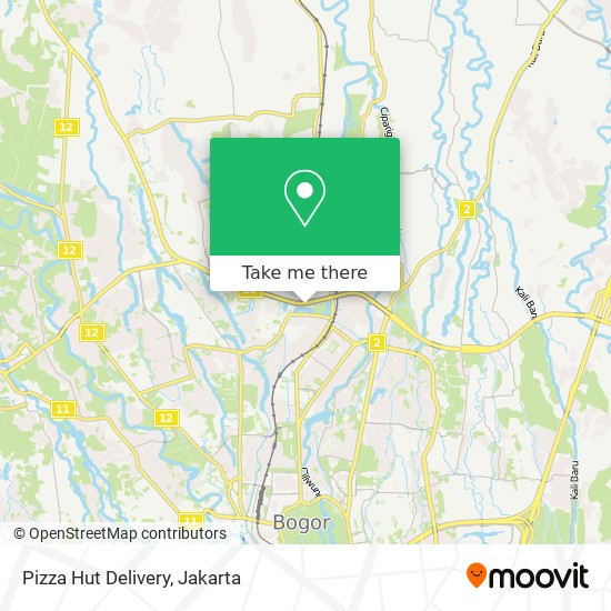 Pizza Hut Delivery map