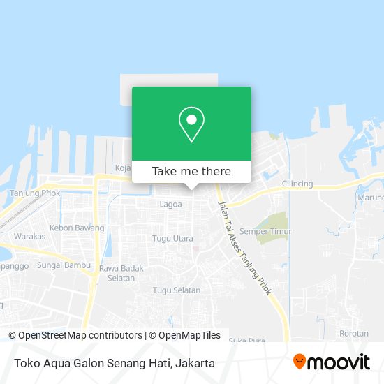 Toko Aqua Galon Senang Hati map
