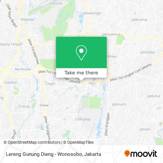 Lereng Gunung Dieng - Wonosobo map