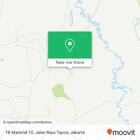 TB Material 10, Jalan Raya Tapos map