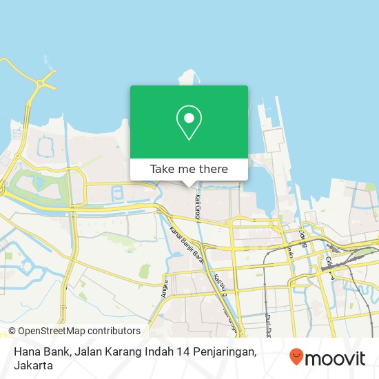 Hana Bank, Jalan Karang Indah 14 Penjaringan map