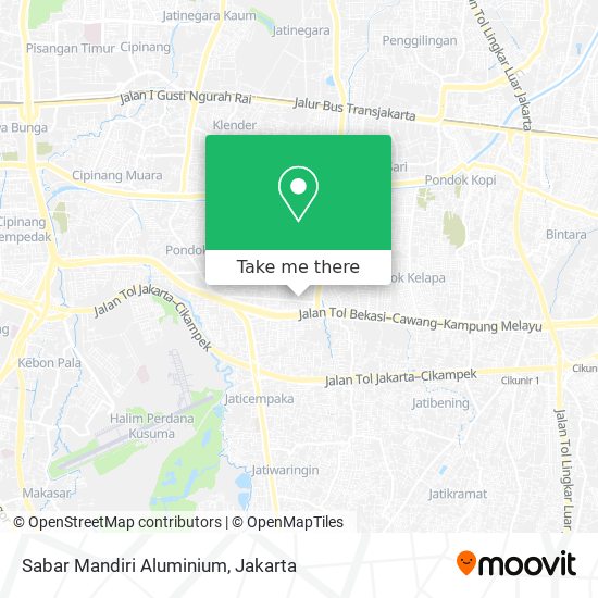 Sabar Mandiri Aluminium map