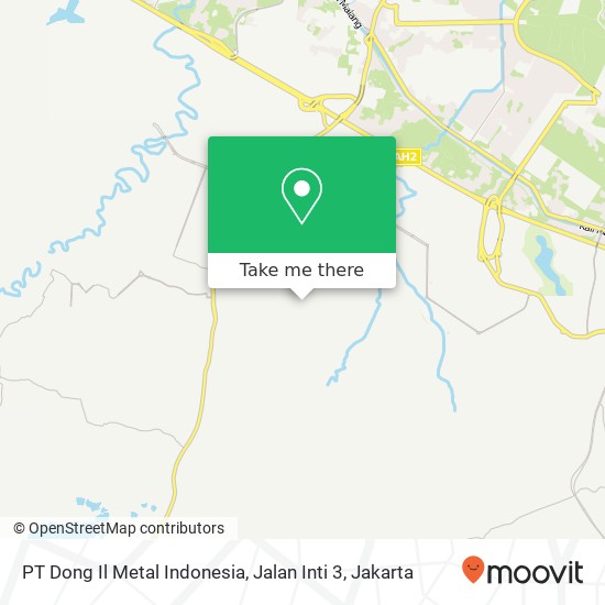 PT Dong Il Metal Indonesia, Jalan Inti 3 map