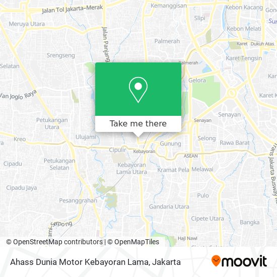 Ahass Dunia Motor Kebayoran Lama map