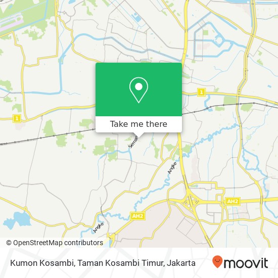 Kumon Kosambi, Taman Kosambi Timur map