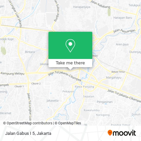 Jalan Gabus I 5 map