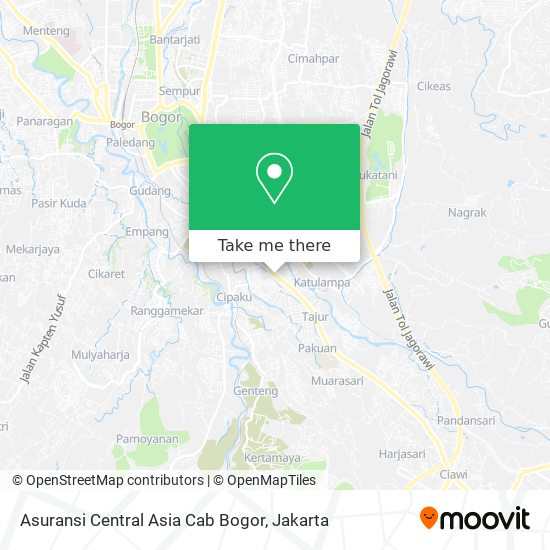 Asuransi Central Asia Cab Bogor map