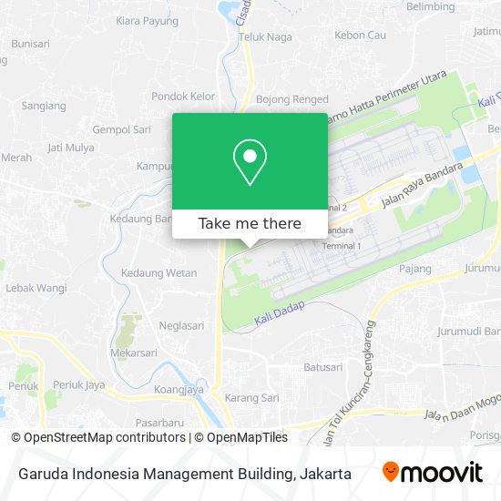 Garuda Indonesia Management Building map