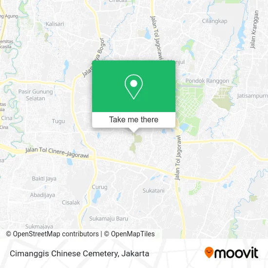 Cimanggis Chinese Cemetery map