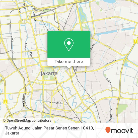 Tuwuh Agung, Jalan Pasar Senen Senen 10410 map