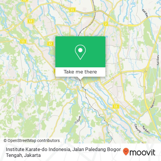 Institute Karate-do Indonesia, Jalan Paledang Bogor Tengah map