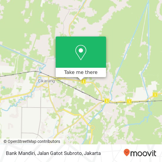 Bank Mandiri, Jalan Gatot Subroto map