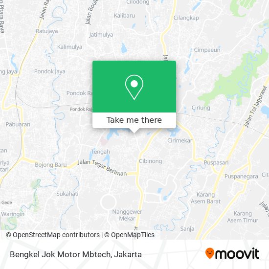 Bengkel Jok Motor Mbtech map