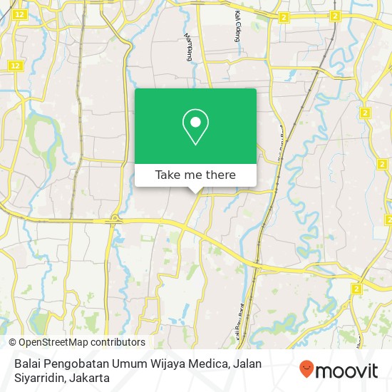 Balai Pengobatan Umum Wijaya Medica, Jalan Siyarridin map