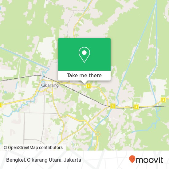 Bengkel, Cikarang Utara map