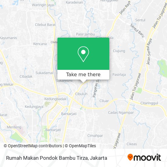 Rumah Makan Pondok Bambu Tirza map