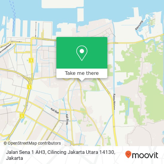 Jalan Sena 1 AH3, Cilincing Jakarta Utara 14130 map