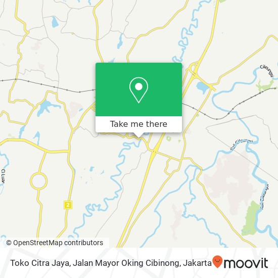 Toko Citra Jaya, Jalan Mayor Oking Cibinong map