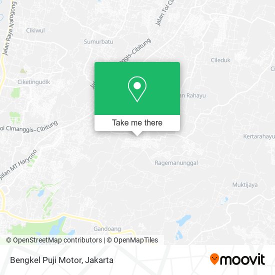 Bengkel Puji Motor, Harvest City Setu map