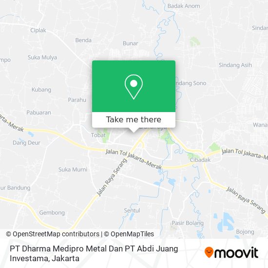PT Dharma Medipro Metal Dan PT Abdi Juang Investama map