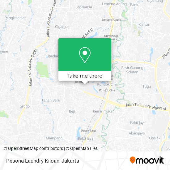 Pesona Laundry Kiloan map