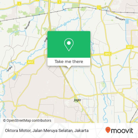 Oktora Motor, Jalan Meruya Selatan map