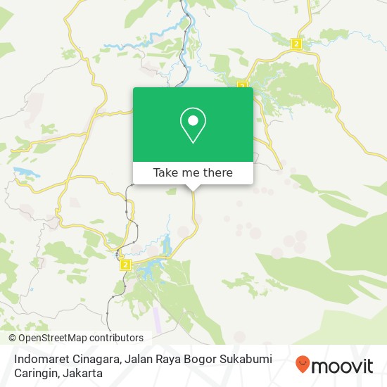 Indomaret Cinagara, Jalan Raya Bogor Sukabumi Caringin map