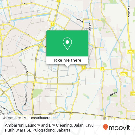 Ambarruni Laundry and Dry Cleaning, Jalan Kayu Putih Utara 6E Pulogadung map