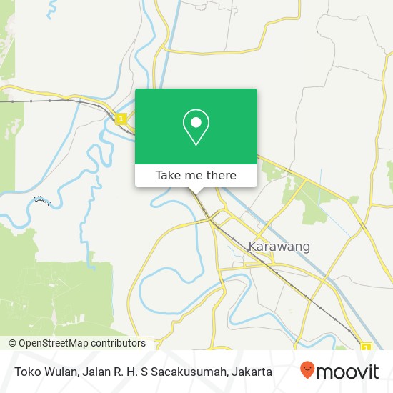 Toko Wulan, Jalan R. H. S Sacakusumah map