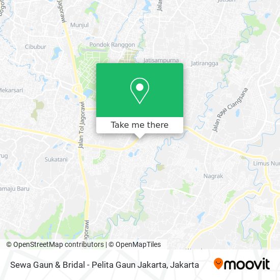 Sewa Gaun & Bridal - Pelita Gaun Jakarta map