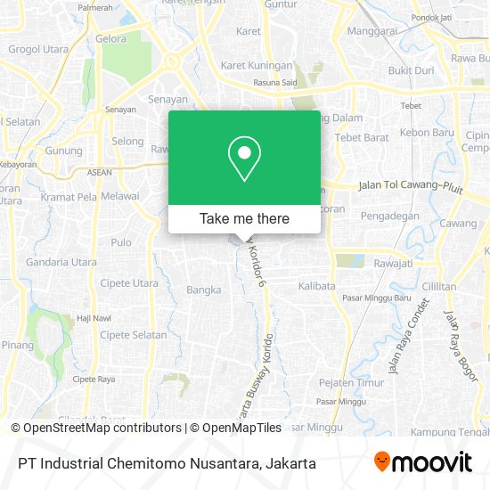 PT Industrial Chemitomo Nusantara map