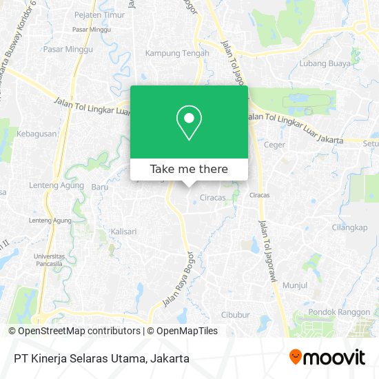 PT Kinerja Selaras Utama map