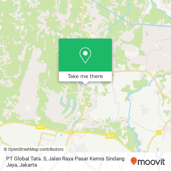 PT Global Tata. S, Jalan Raya Pasar Kemis Sindang Jaya map