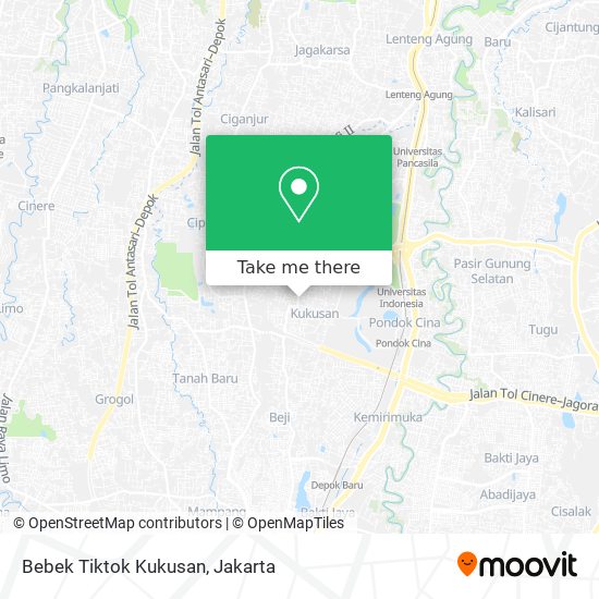 Bebek Tiktok Kukusan map