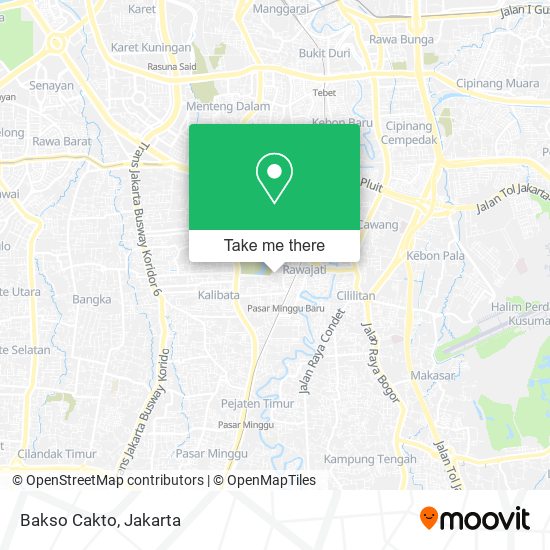 Bakso Cakto map