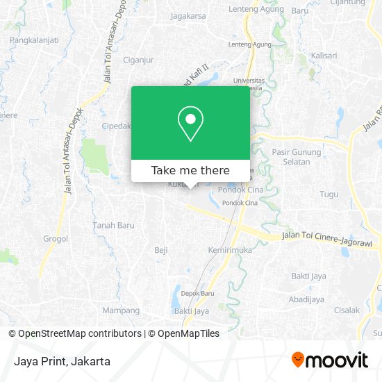 Jaya Print map