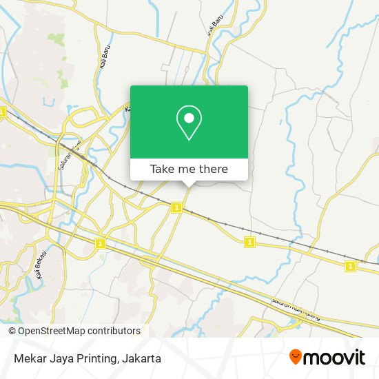 Mekar Jaya Printing map