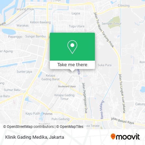 Klinik Gading Medika map