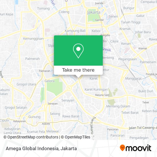 Amega Global Indonesia map