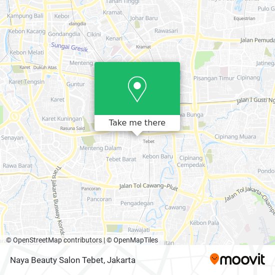 Naya Beauty Salon Tebet map