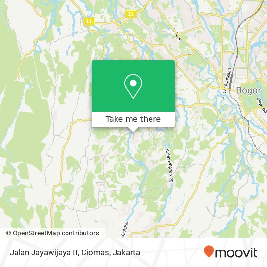 Jalan Jayawijaya II, Ciomas map