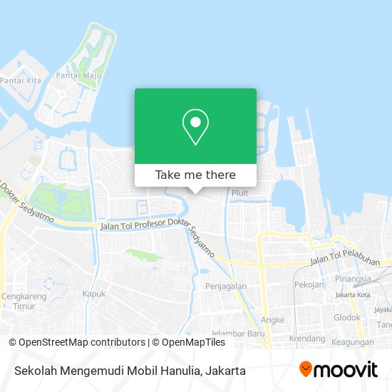 Sekolah Mengemudi Mobil Hanulia map