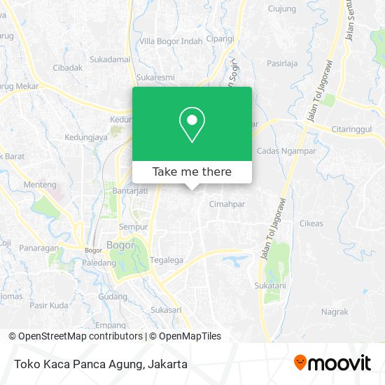 Toko Kaca Panca Agung map