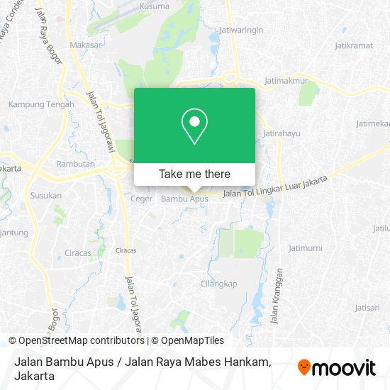 Jalan Bambu Apus / Jalan Raya Mabes Hankam map