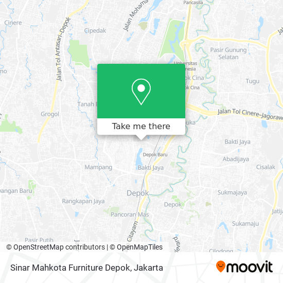 Sinar Mahkota Furniture Depok map