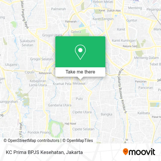 KC Prima BPJS Kesehatan map
