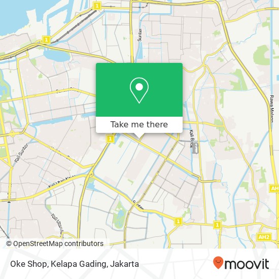 Oke Shop, Kelapa Gading map