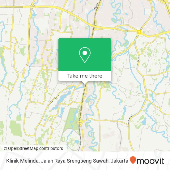 Klinik Melinda, Jalan Raya Srengseng Sawah map