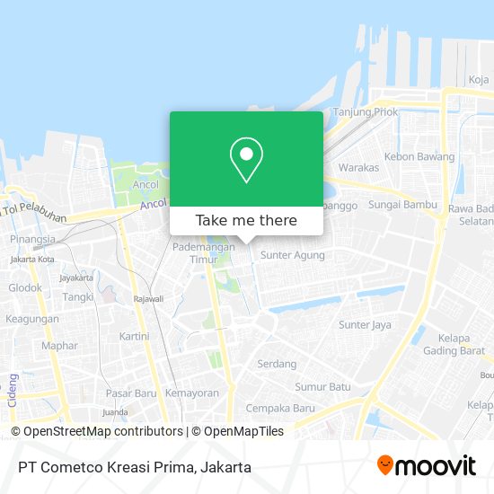 PT Cometco Kreasi Prima map